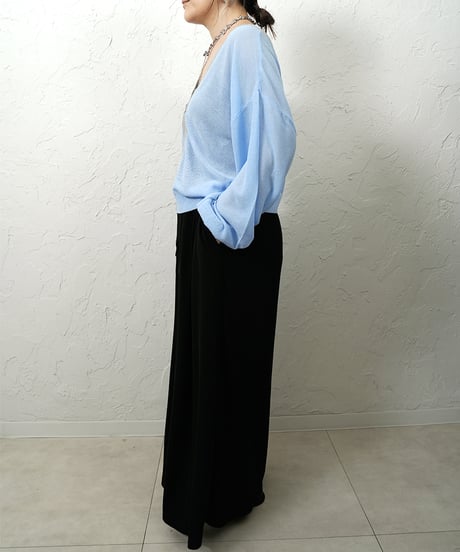 Color scheme zip knit cardigan