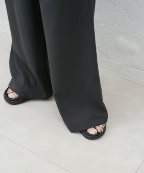 Stretch　georgette relaxpants【beigeラスト1点】