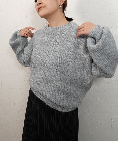 Wool knit【Whiteラスト2点】