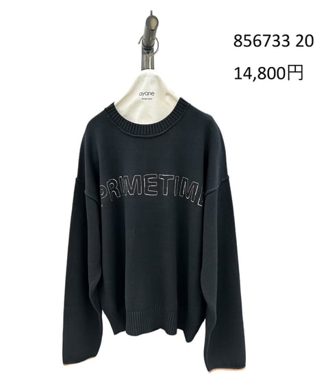 【ayene】　ご予約  ステッチ刺繍ボンディングプルオーバー