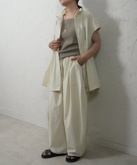 Stretch  nylon　ZIP vest　【ラスト2点】