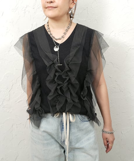 【Liren限定追加】再販！Tull rib tops ラスト2点