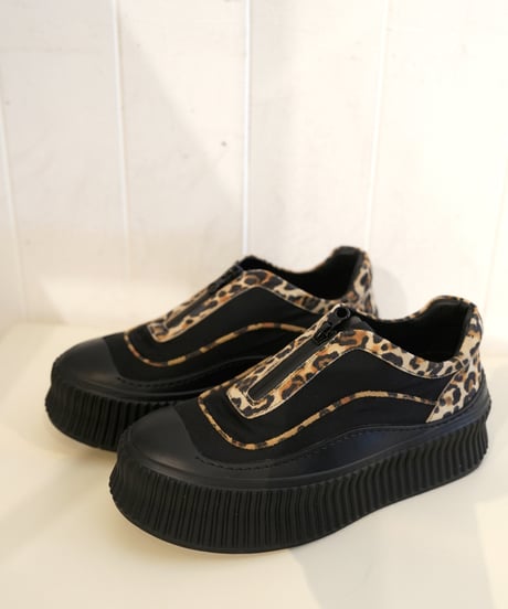 Cow leather　ZIP sneakers【ラスト1点】