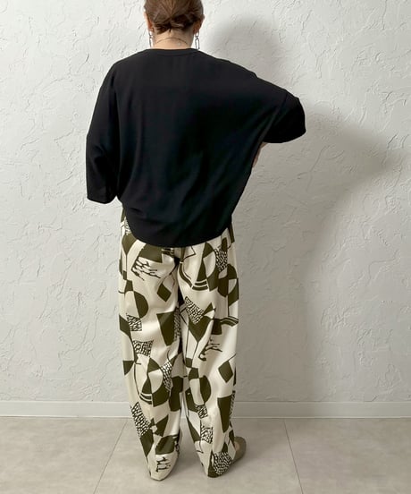 Powder georgette halfsleeve pullover【ラスト1点】