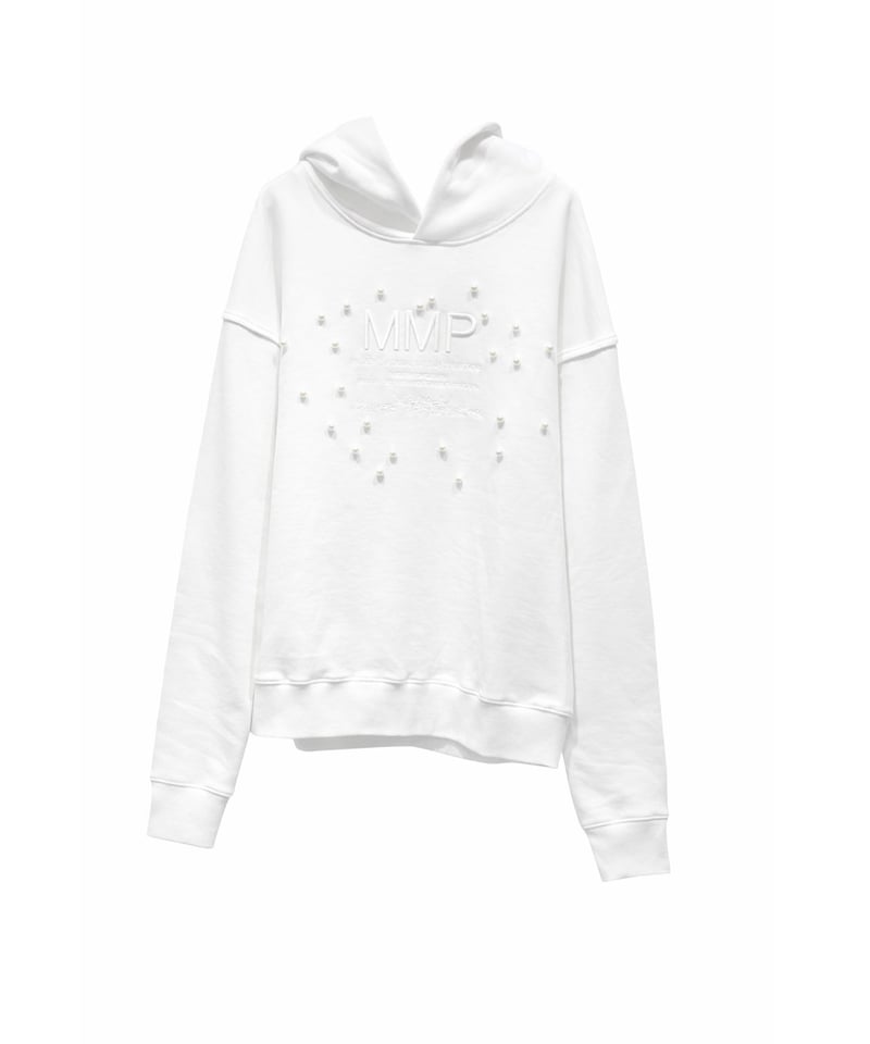 MAISON MAVERICK PRESENTS ホワイトパーカー 新品未使用品 MAISON MAVERICK PRESENTS】 ご予約 Pearl Detail MMP