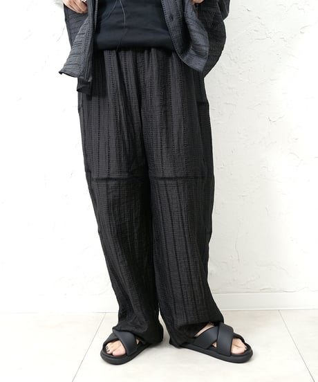 Tencel linen race stripe pants 追加！
