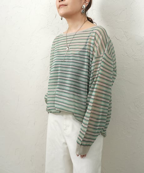Sheer border knit【残り僅か！】