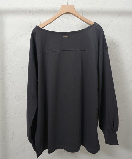 Boat neck　long tee