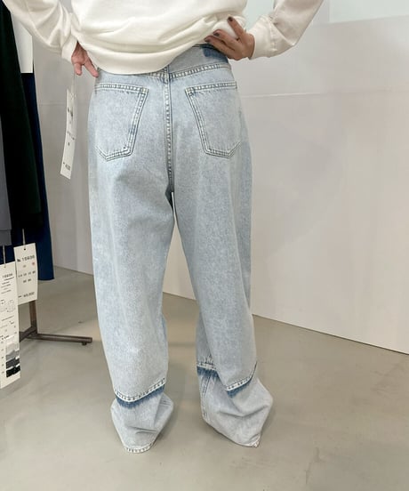 【cafune】ご予約  remake like wide denim pants