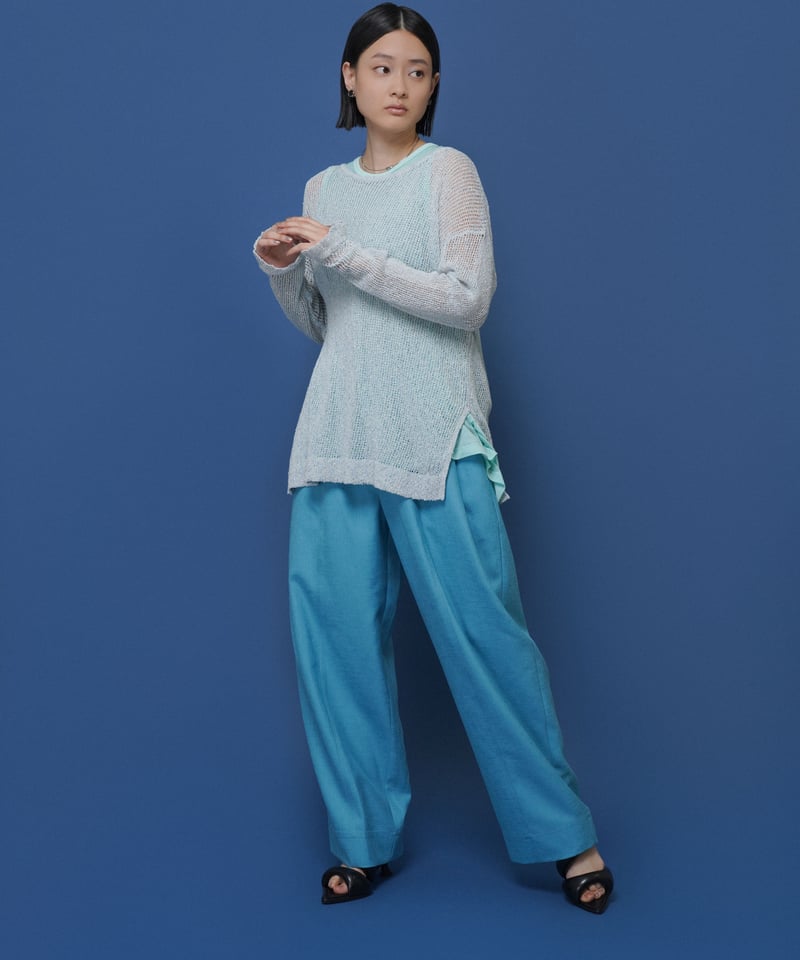 CYAN tokyo】 ご予約 ネップメッシュニットTOPS | select shop