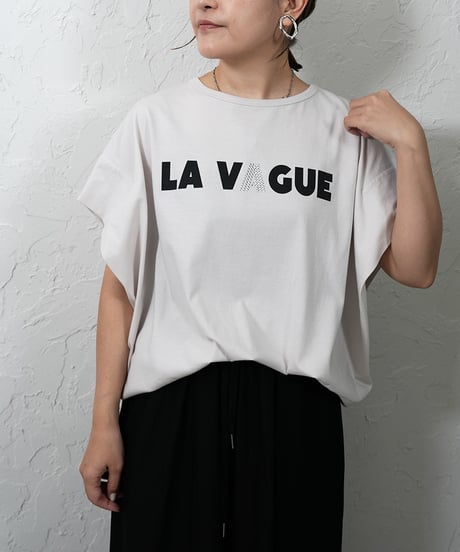 LA VAGUEtuck sleeve Tshirt【残り僅か！】