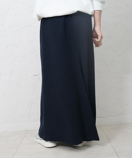 Stretch georgette back flare skirt ラスト1点