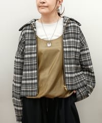 【Dignite collier】　ご予約  ジップアップショートＪＫ