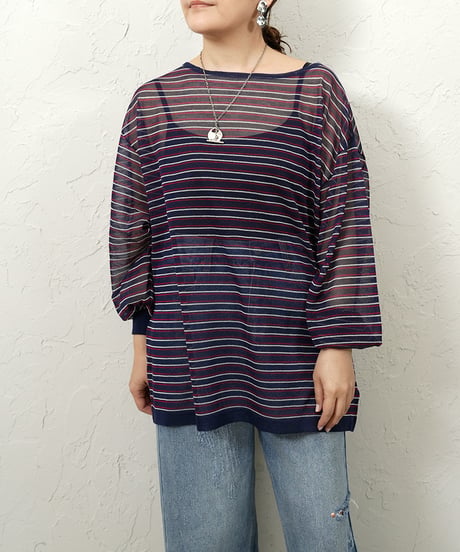 Sheer border knit【残り僅か！】
