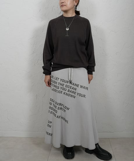 Cotton cashmere knit【brownラスト1点】