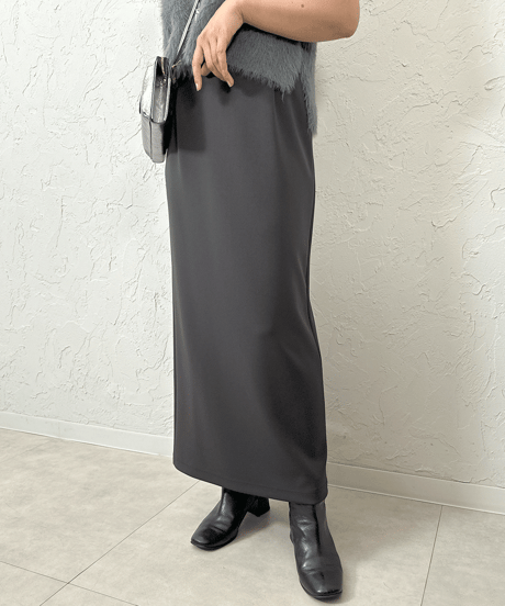 double knit long skirt