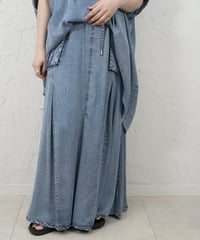 Tencel denim work skirt【ラスト1点】