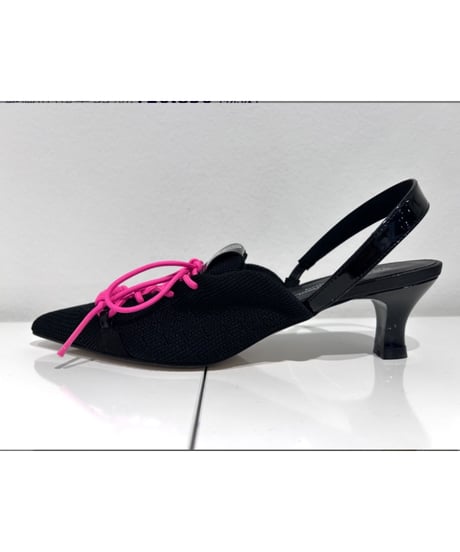 【MAISON MAVERICK PRESENTS】　ご予約  Knit Lace-Up Sneaker Heel