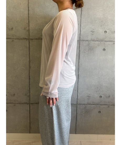 【ROSIEE】　ご予約  シアーベロアリブカットインナー