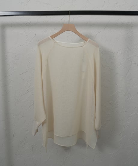 Raglan sleeve loose tops【blackラスト1点】