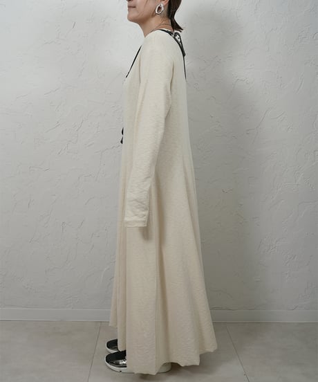 SLUB FLARE DRESS