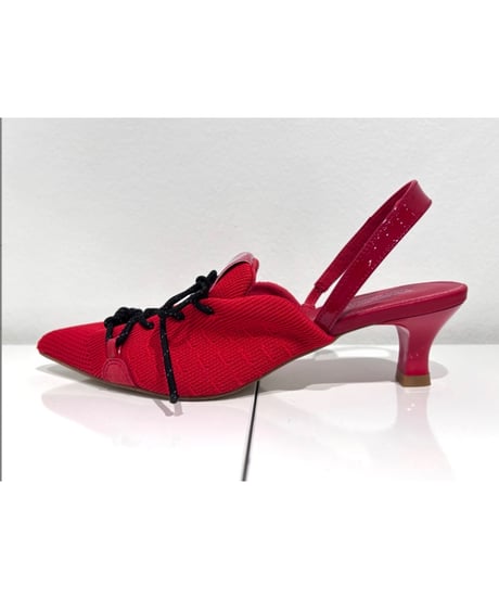 【MAISON MAVERICK PRESENTS】　ご予約  Knit Lace-Up Sneaker Heel