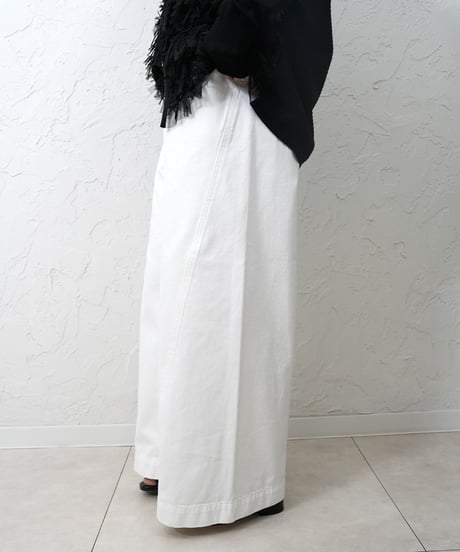 Curve switching drawst  waist   denim pants 【ラスト1点】