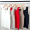 Henry neck rib knit tank