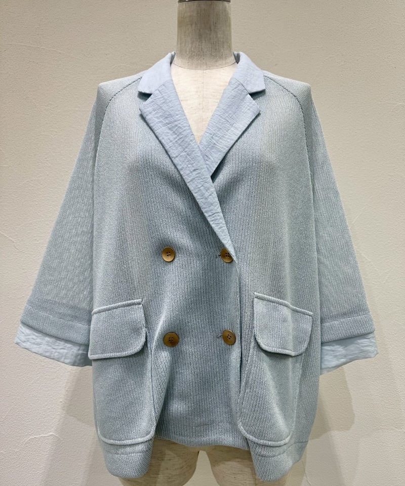 CYAN tokyo】 ご予約 ニットライクメッシュWジャケット | select sho