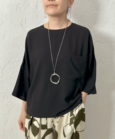 Powder georgette halfsleeve pullover【ラスト1点】