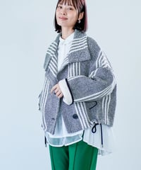 【Lallia Mu】　ご予約  ウールツイードショートコート