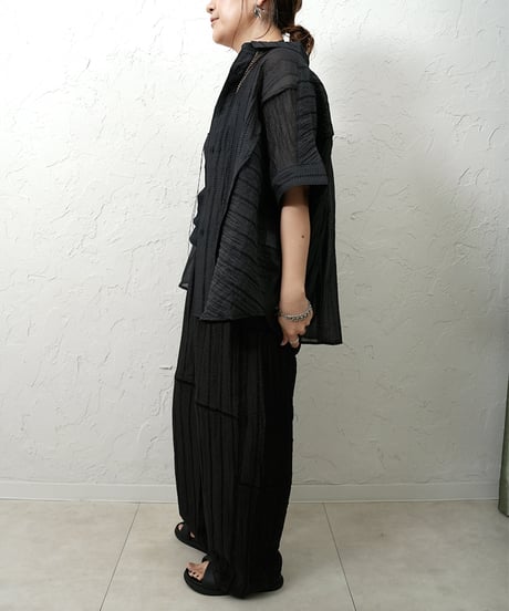 Tencel linen race stripe pants 追加！