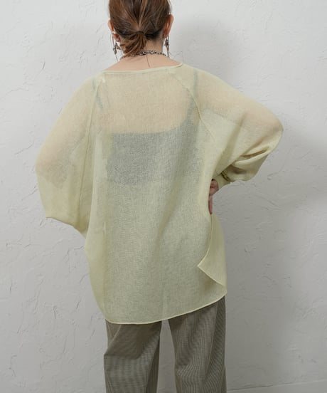 Raglan sleeve loose tops【blackラスト1点】