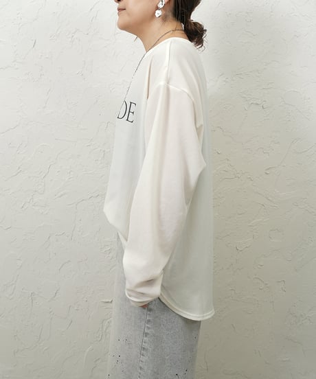 Georgette　logo pullover