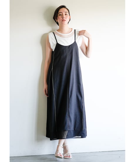 Merrow line camisole dress【ラスト2点】