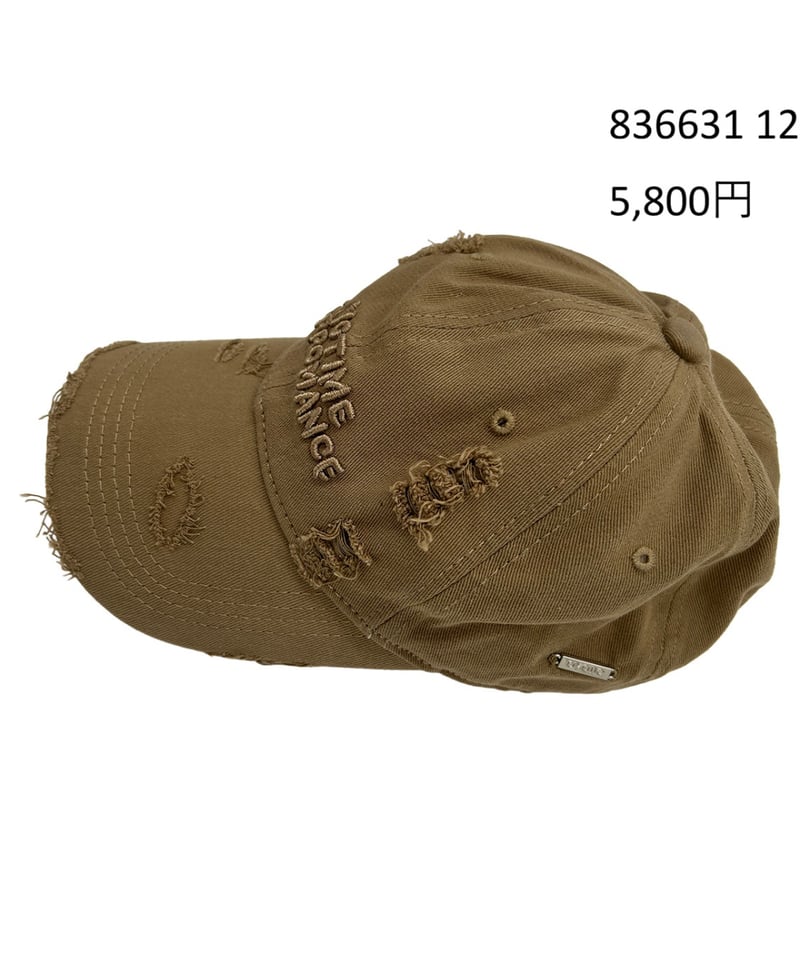 ayane】 ご予約 クラッシュロゴ刺繍キャップ | select shop Liren