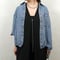Tencel denim drawstring hem shirt