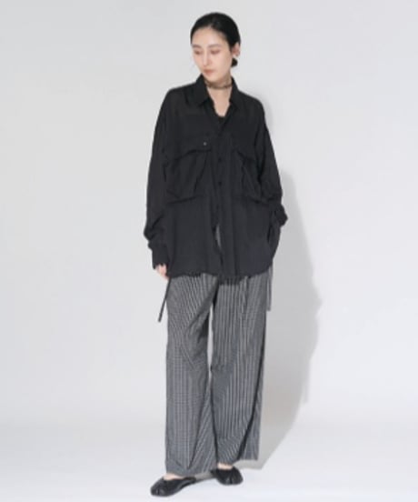 Sheer denim big shirt【ラスト2点】