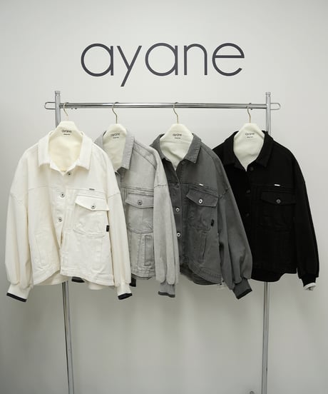 【ayene】　ご予約  ホワイトデニムジャケット