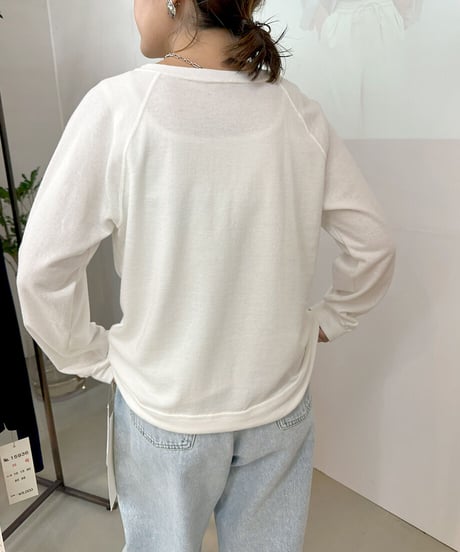 【cafune】ご予約  gauze french terry pullover