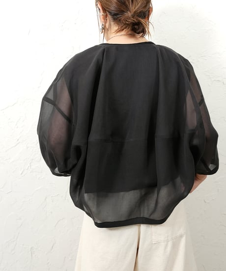 Sheer ZIP blouson【ラスト1点】