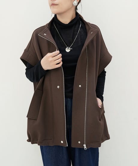 【Dignite collier】　ご予約 スリーブレスジップBZ