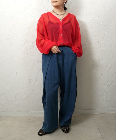 Conpact sheer cardigan【ラスト1点】