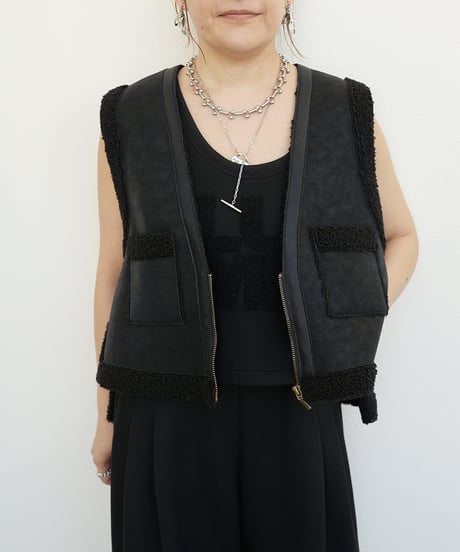 Back over mouton vest 【ラスト1点】