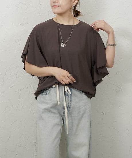 Georgette　frill blouse