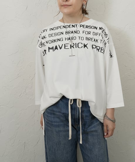 MAVERICK Typography Printed Tee