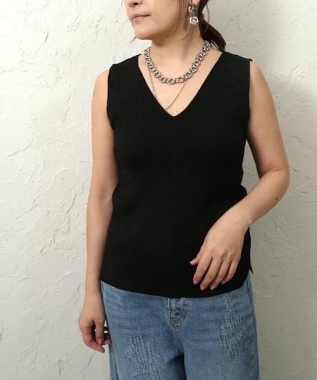 Glitter　2way knit tank