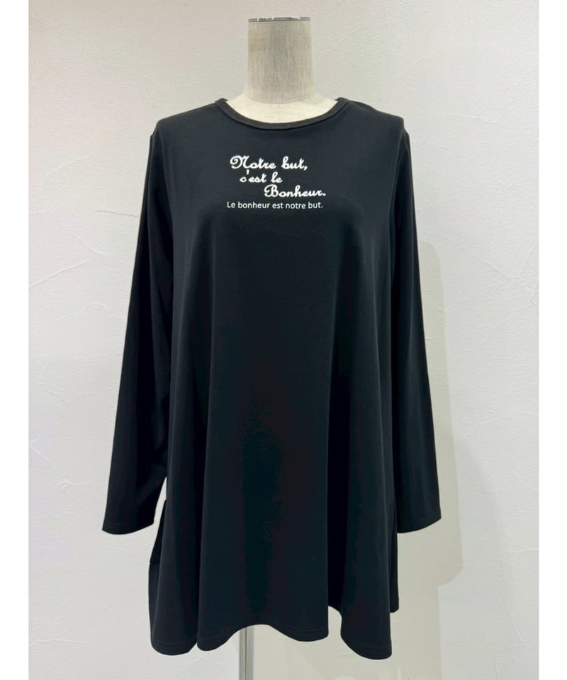 sa___cyanさん専用② CYAN tokyo】 ご予約 フレアチュニックロゴL/S T | select shop