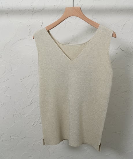 Glitter　2way knit tank