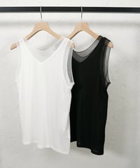 ご予約　再再再販！sheer switching tank